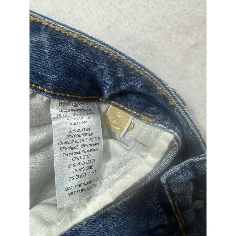 Michael Kors Selma Cali Blu Wash Skinny Ankle Size 12